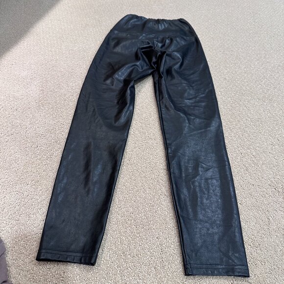 Aritzia Wilfred Free Daria Pant High Waist UnReal Leather Leggings Black Boho XS - Picture 11 of 12